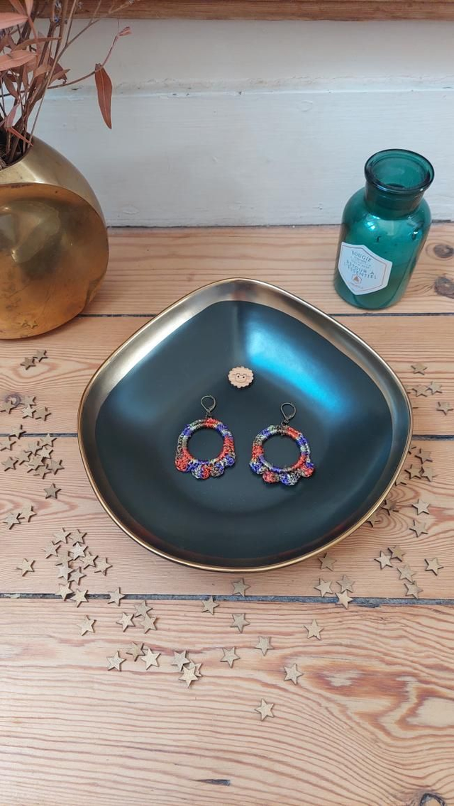 BO cercles rouge et violet