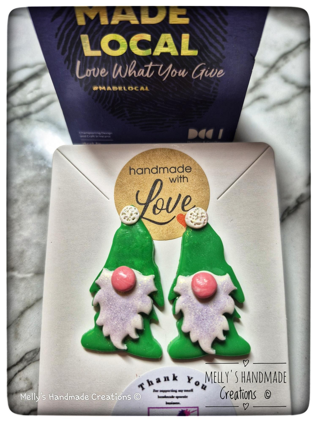 Christmas Gonk Gnome earrings