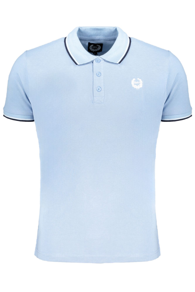 GIAN MARCO VENTURI POLO MANICHE CORTE UOMO AZZURRO