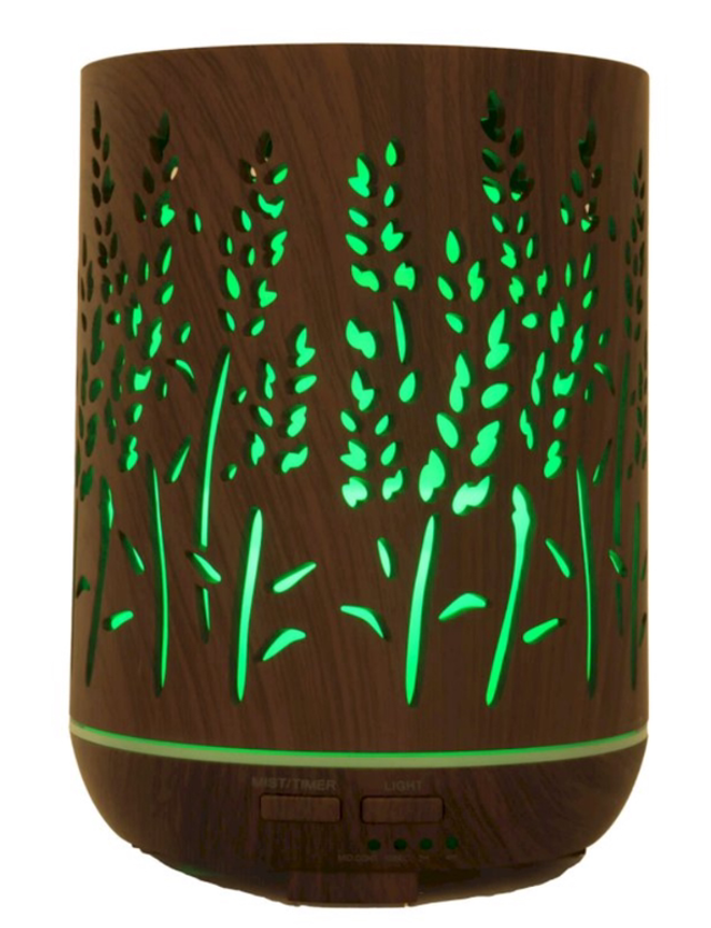 Diffuseur HE Cylindre Noir Roseaux 17cm