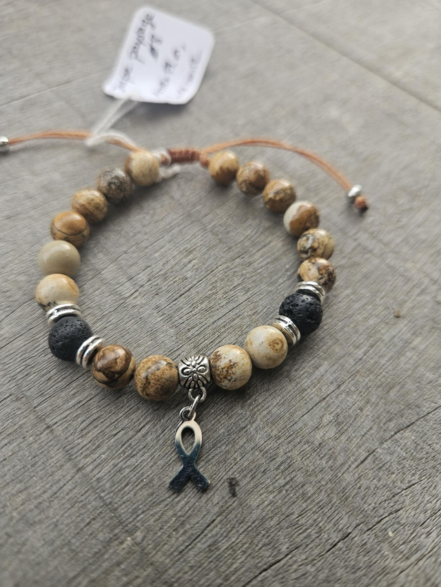 Bracelet jaspe paysage