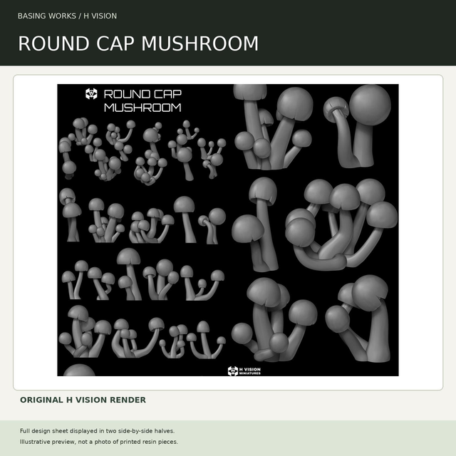 H Vision - Round Cap Mushroom