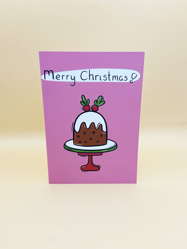Christmas pudding card