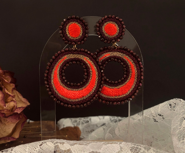 PARVATI - Précommande - Orange/bordeaux