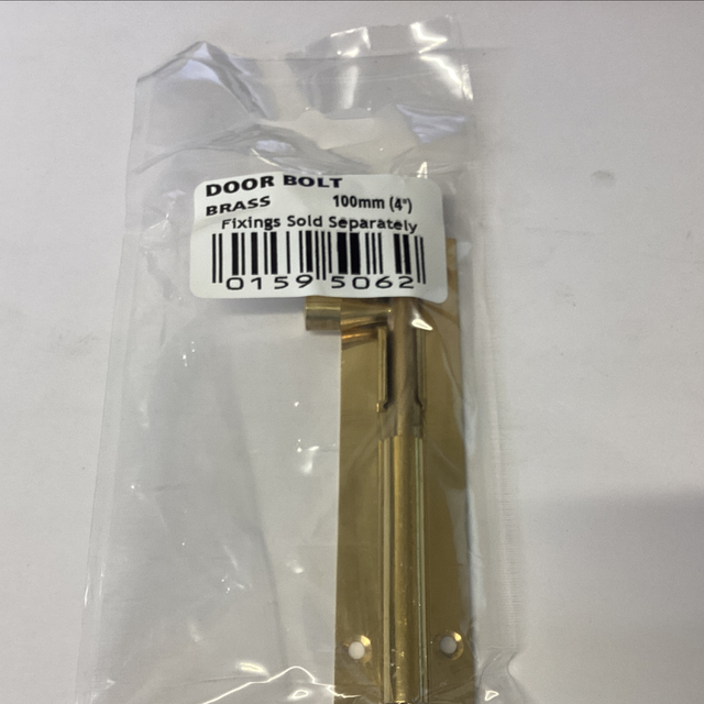 Brass door bolt 100m 0159506