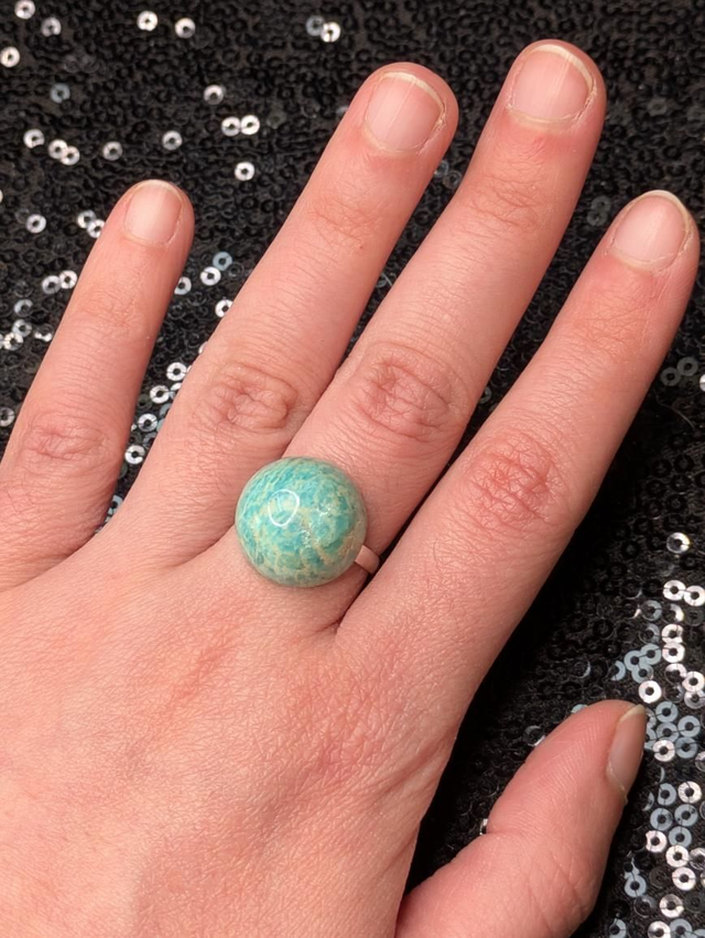Bague amazonite 3