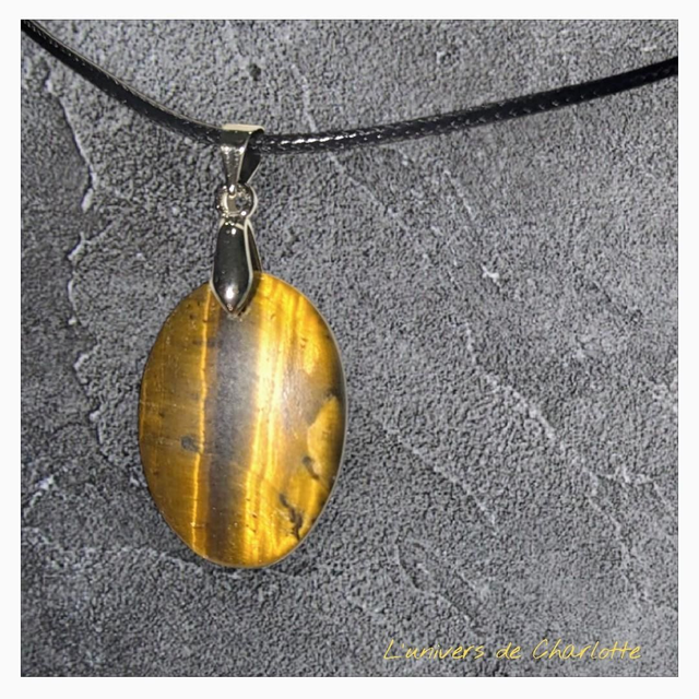 Pendentif &quot;Œil de tigre&quot; PN-050