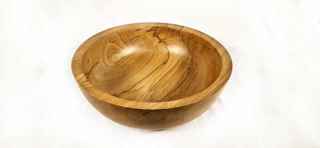 MA46 Large Bowl in Handkerchief Tree by Meyrick Ames, 32x17cm Wood