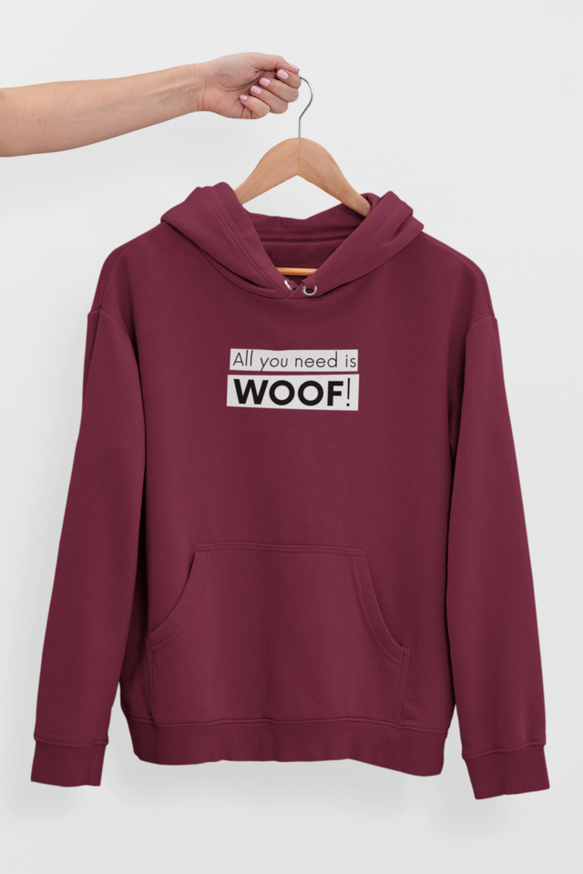 Sudadera con capucha WOOF wall paper