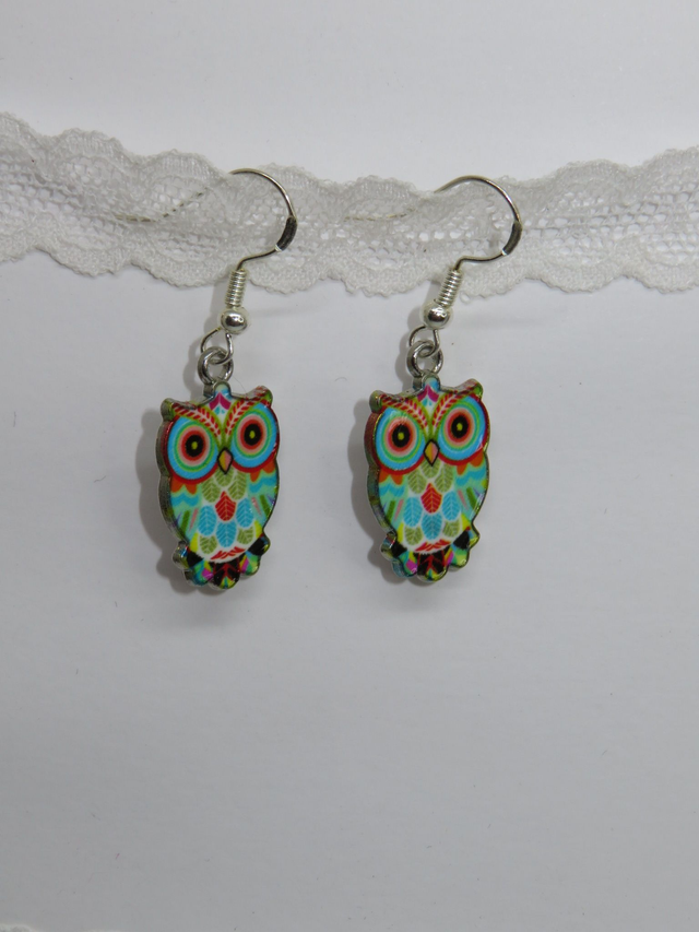 Boucle d'oreille Hiboux