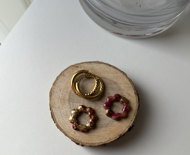 Hortensia rosé doré