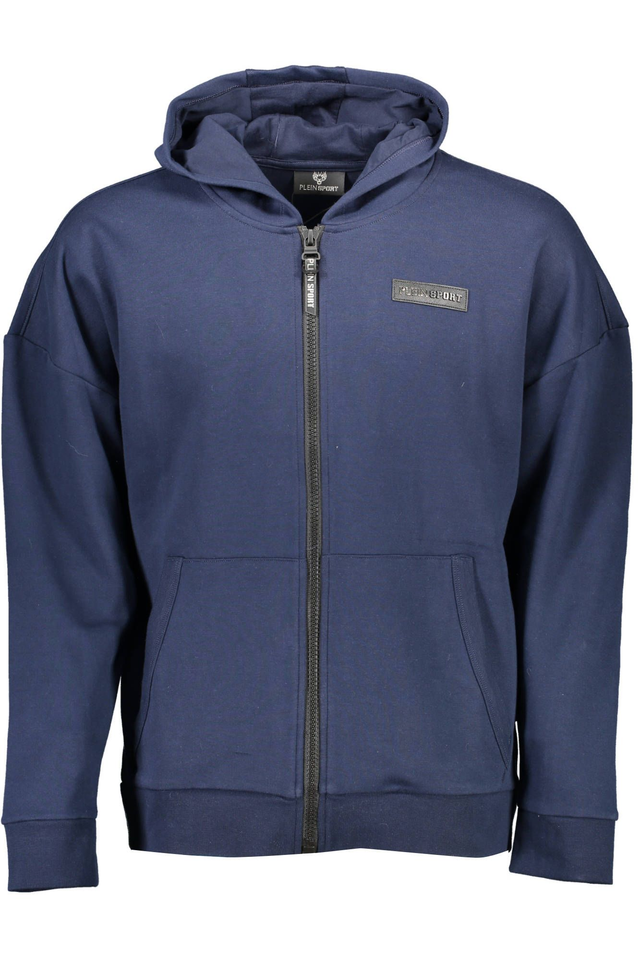 PLEIN SPORT FELPA CON ZIP UOMO BLU