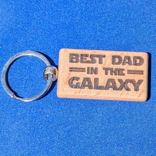 Best Dad In The Galaxy Keyring