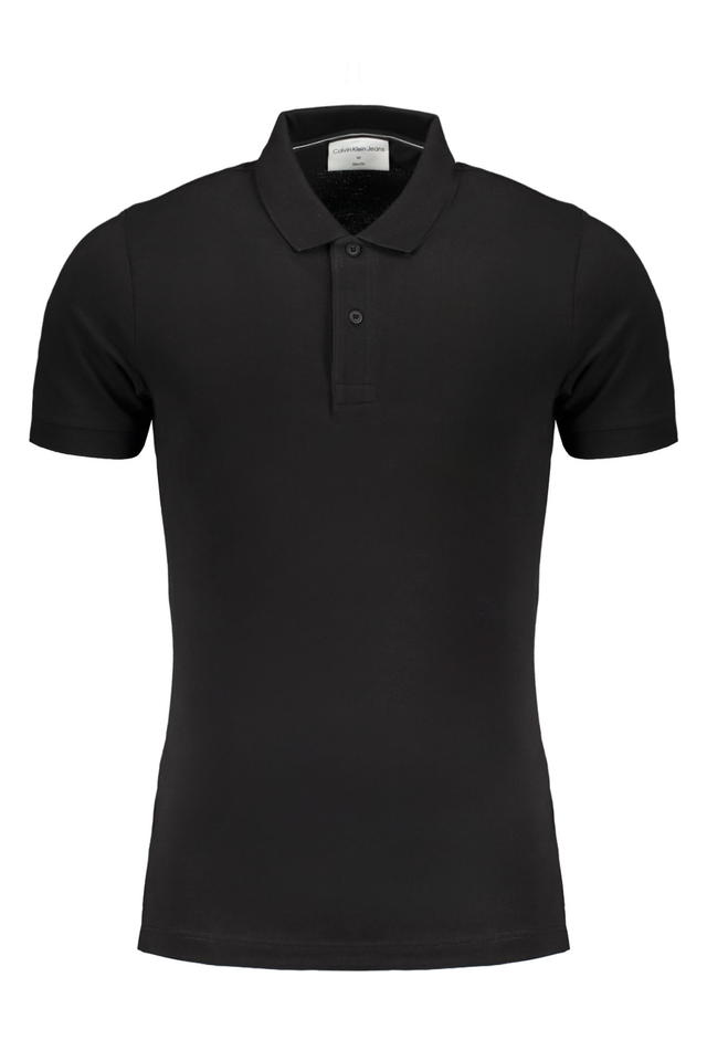 CALVIN KLEIN POLO MANICHE CORTE UOMO NERO