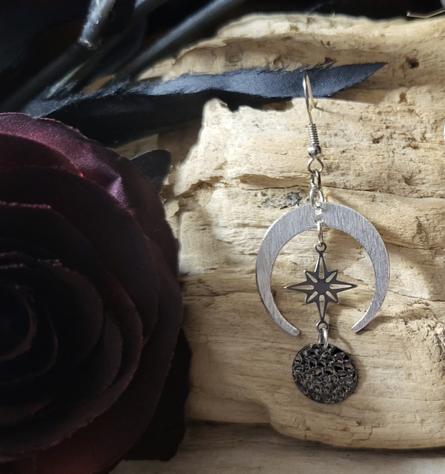 Boucles d'Oreilles "Sphère Etoilée"