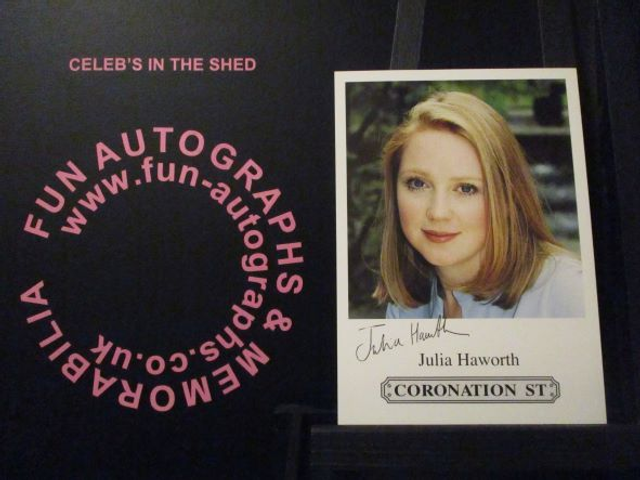 Julia Haworth (Claire Peacock) Original Coronation Street Pre-Print Cast Card