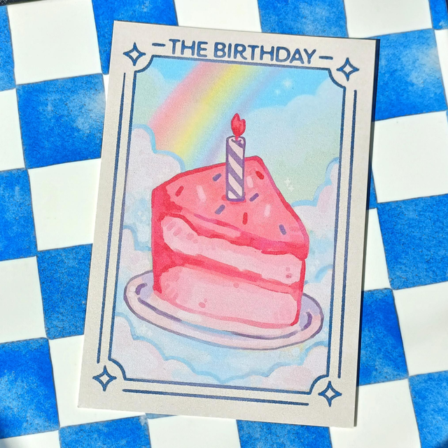 the birthday - postcard