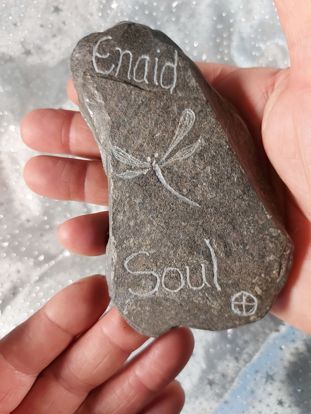 Enaid / Soul - Slate Engraving 13x7.5cm