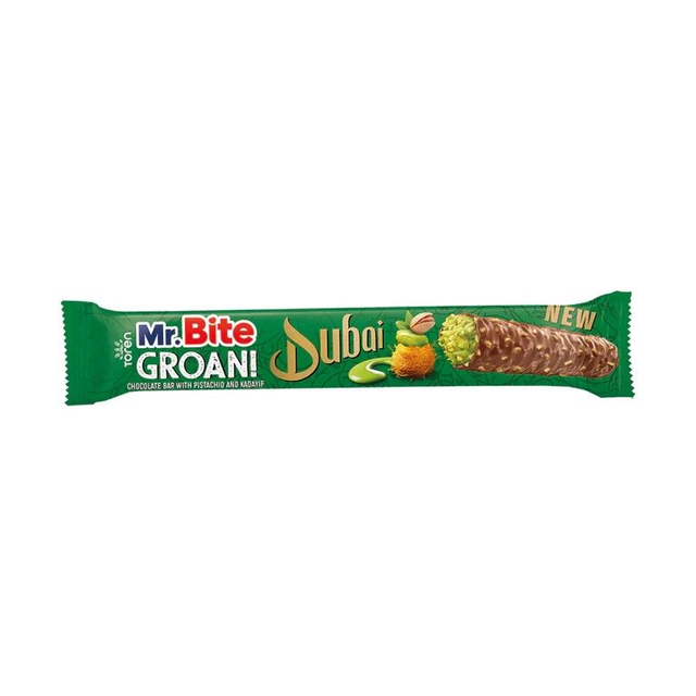 Mr. Bite Groan! Chocolate bar with pistachio and kadayif 35g