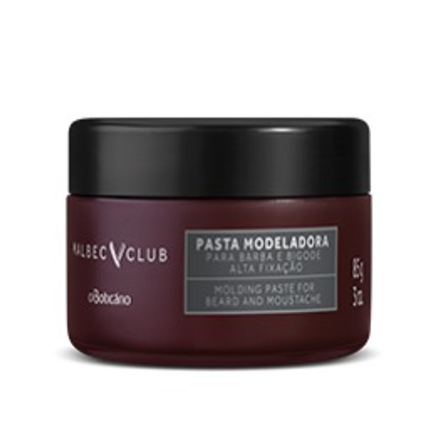 Pasta Modeladora Barba e Bigode Malbec Club, 85g