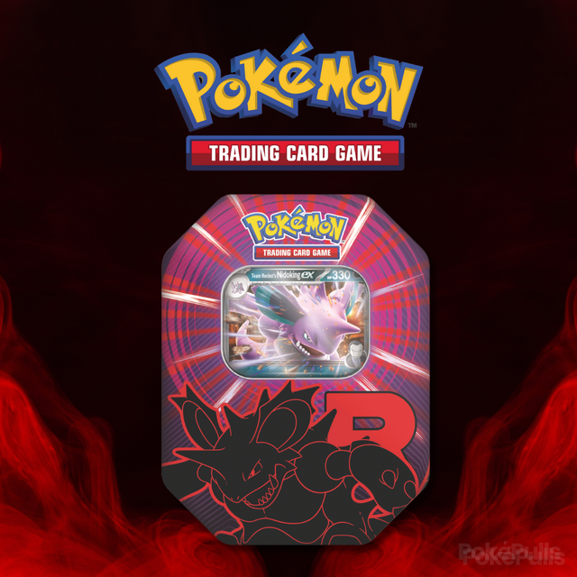 Pokémon TCG: Team Rocket Tin - Team Rocket's Nidoking (julkaisu 5.9.2025)