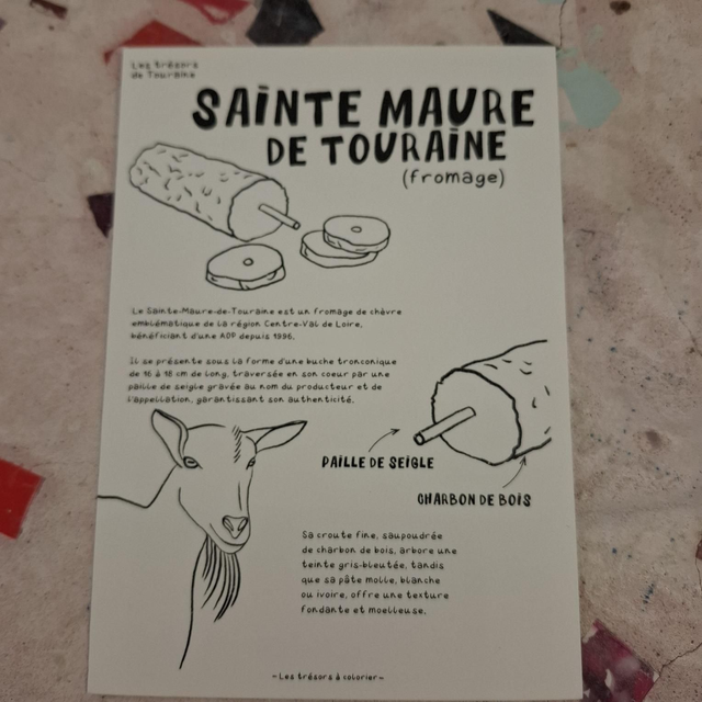 Lale-15 coloriage carte A6 Sainte Maure 