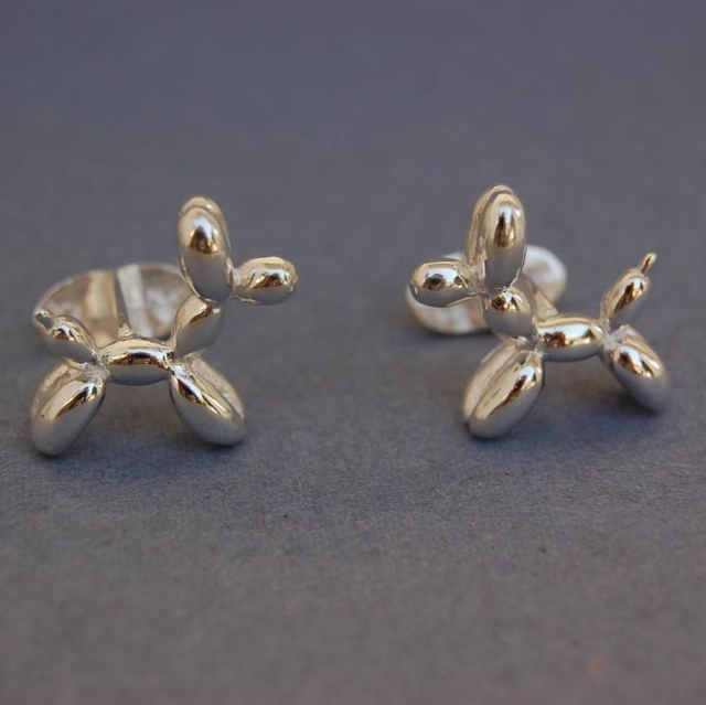 Balloon Dog Solid sterling silver handmade cufflinks
