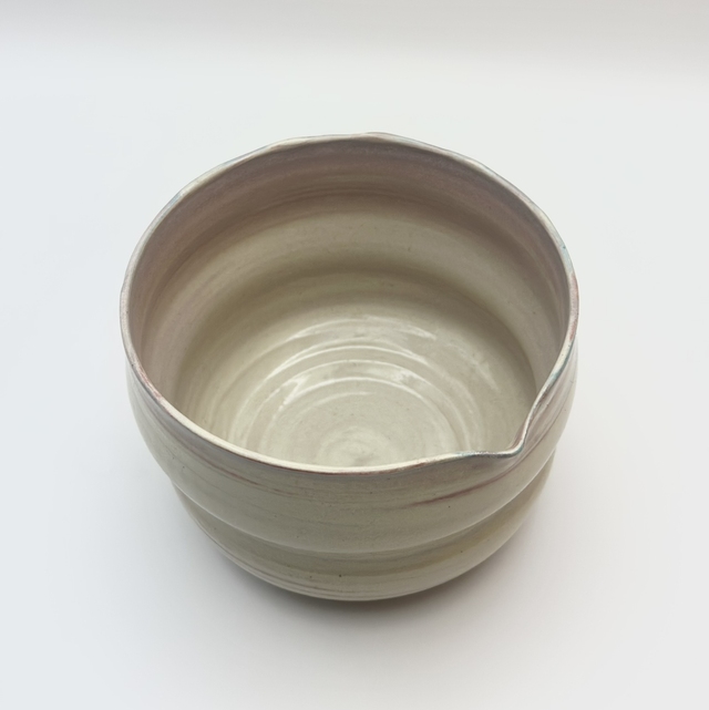 Bol à Matcha Ciel Rouge Terre Mêlée | Bol en Céramique Fait Main | Idée Cadeau Amateur de Thé