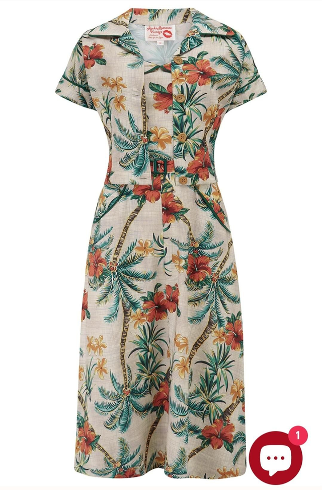 Ensemble robe /Boléro tropical 