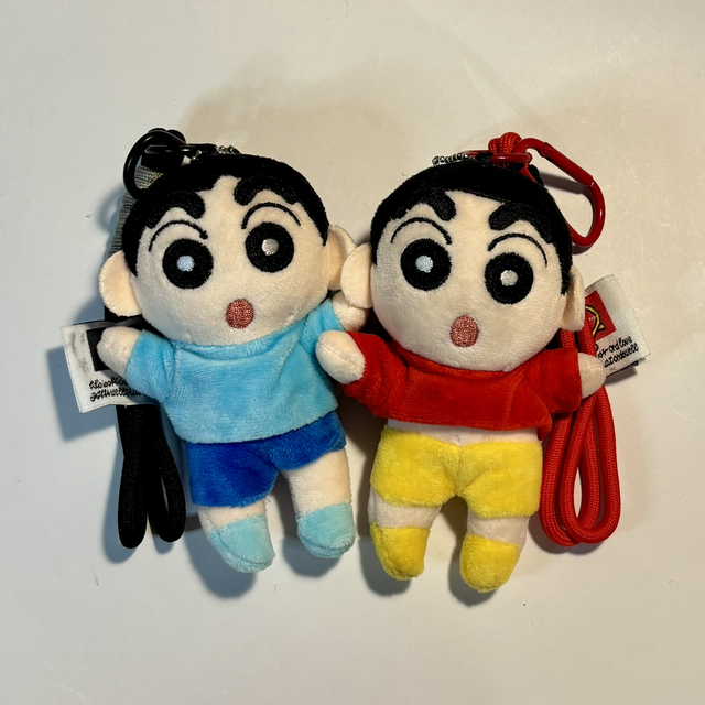 Crayon Shin Chan inspired plush rope keychain 2 colours