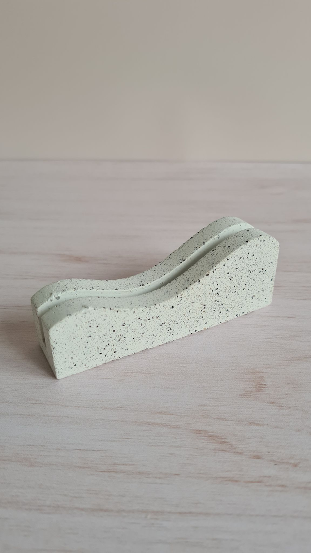 Porte-cartes / porte-photos – Blanc moucheté