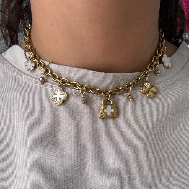 Collana Lucchetto Gold