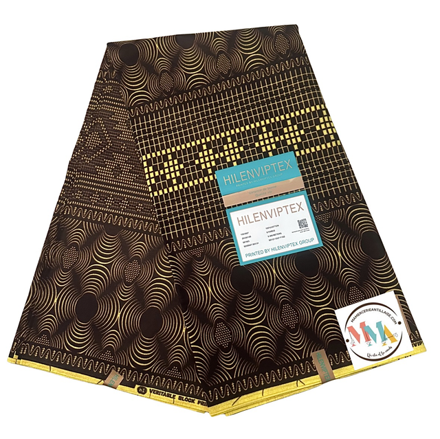 Wax Ébèna 5m40 Coton Ciré 