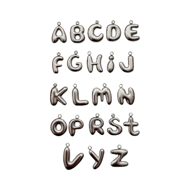 Charm iniziale palloncino SILVER