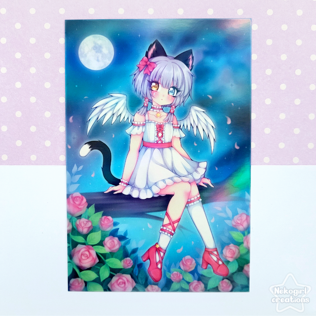 Carte Postale Holographique - Au clair de lune