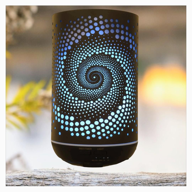 "Cylindre galaxie" - Diffuseur huiles essentielles 20 cm