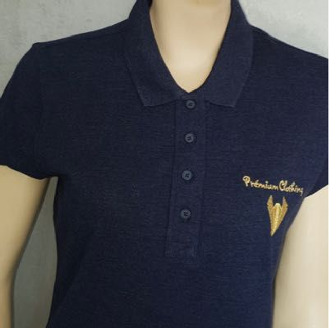 Polo Bleu Foncé Premium Clothing 