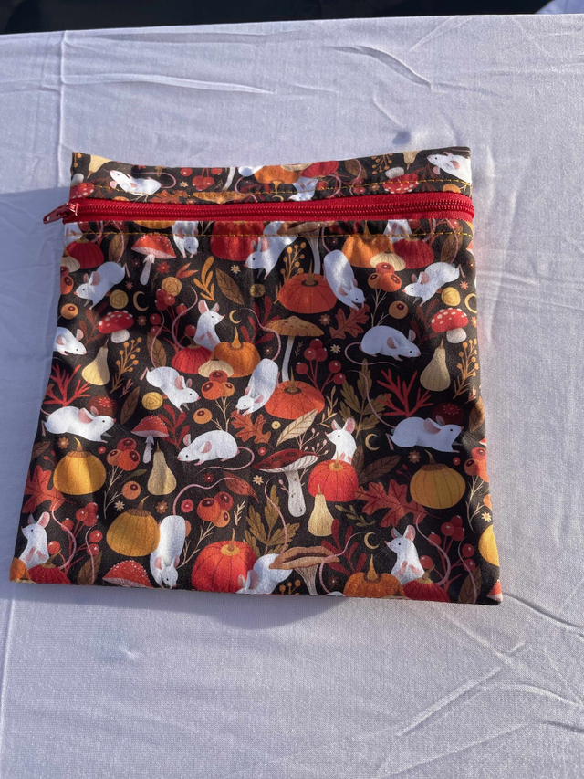 Pochette à collation zip souri