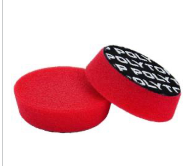 Pad rood Excentrisch 90 x 25 mm, 2 stuks