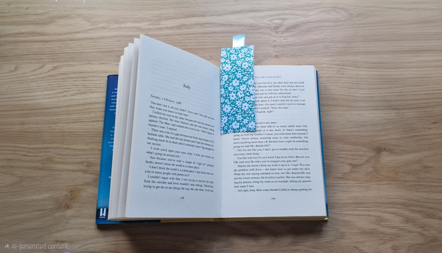 Handmade fabric bookmarks