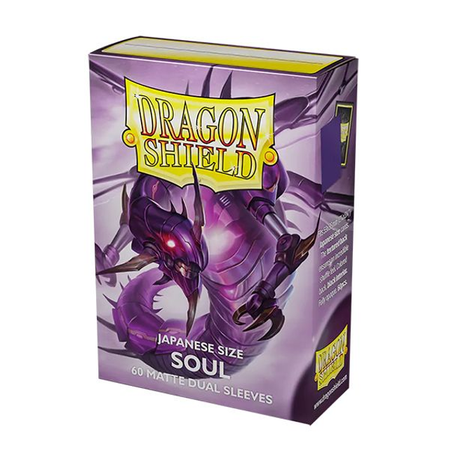 Dual Matte Japanese Size Sleeves 60pk - Limited Edition Metallic Soul Purple