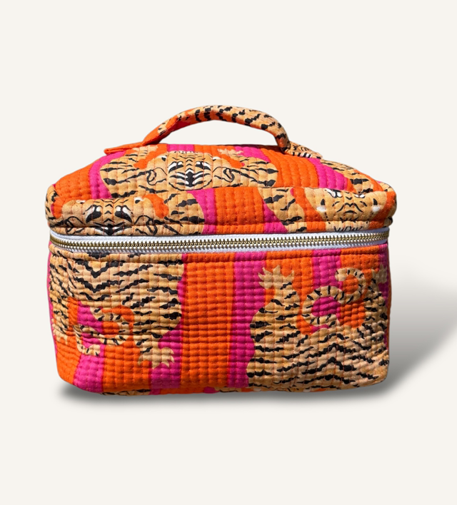 Striped Tiger Vanity Bag