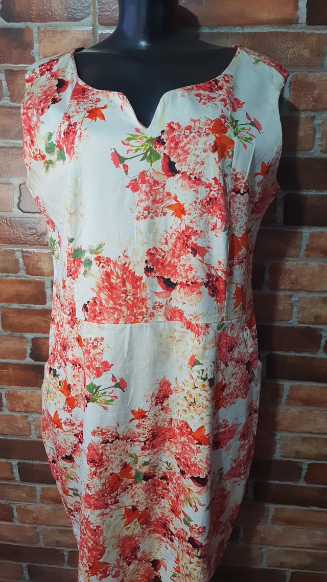 Vestido Estampado, T/46, OBS: Usado Super Conservado, Sem Manga