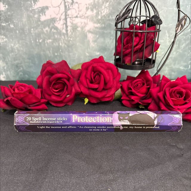 A box of 20 spell incense sticks for protection 