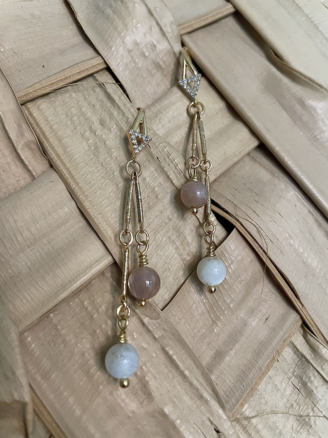 Boucles d’oreilles « Pluie de Lune »
