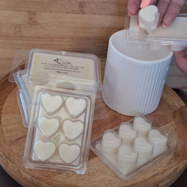 Fondants "clamshell" coeur - Linge frais
