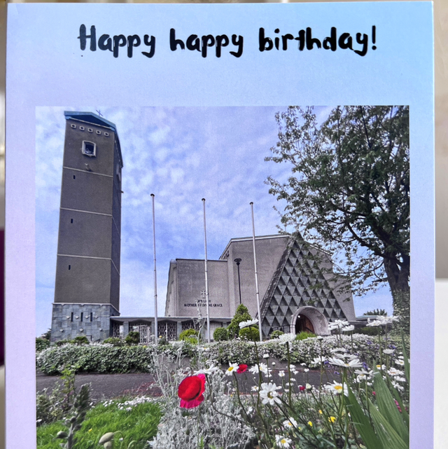 Raheny birthday card with Church