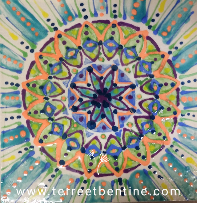 COLLECTION " Confinement" - Pièce UNIQUE - 15,5X15,5 cm