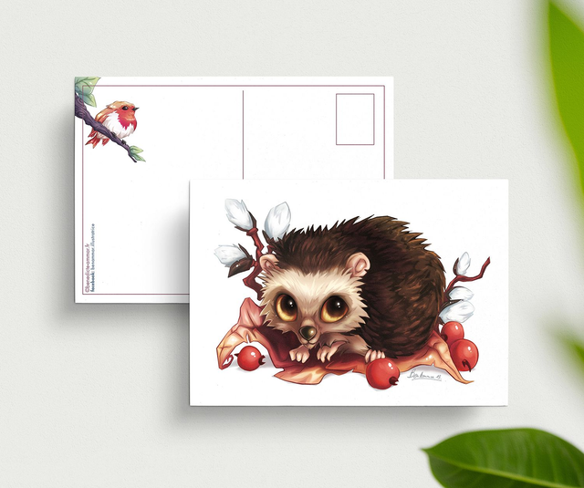 Carte postale Petit Hérisson