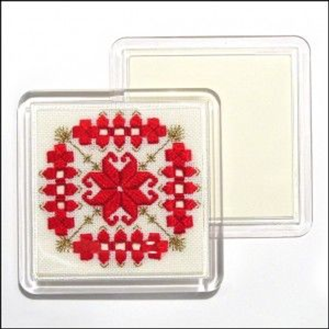 Plexiglas onderzetter vierkant (excl. patroontje).